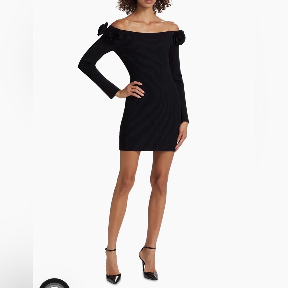 NWT Milly Kara Off-The-Shoulder Knit Minidress